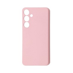 Capa de Silicone com Moldura de Câmera para Samsung Galaxy S24 Plus Rosa Capa de Silicone com Moldura de Câmera para Samsung Galaxy S24 Plus Rosa